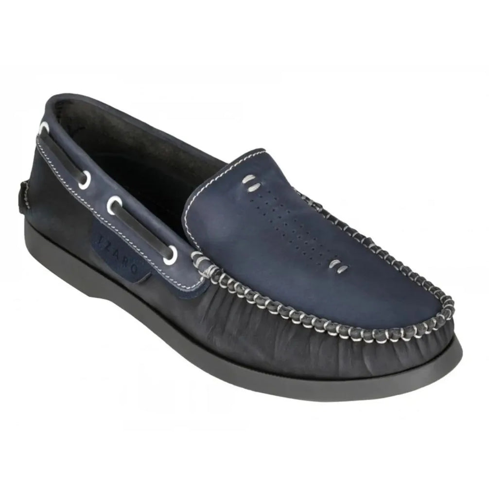 Mallabia Eyelet Slip-On Boat Shoe for Men - Leather Boat Slip-Ons