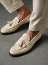 Monastero Suede Lug Tassel Loafer for Men - Chunky Suede Tassel Loafers