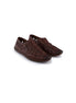 Montoggio Woven-Slit Slip-On Fisherman Sandal for Men - Moccasin-Stitched Leather Sandals