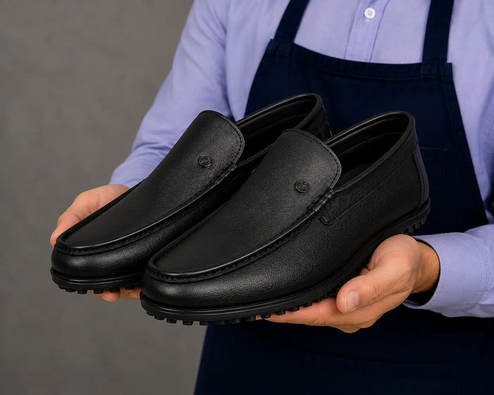 Montoya Driving Loafer for Men - Handmade Leather Moccasin Slip-On Shoes