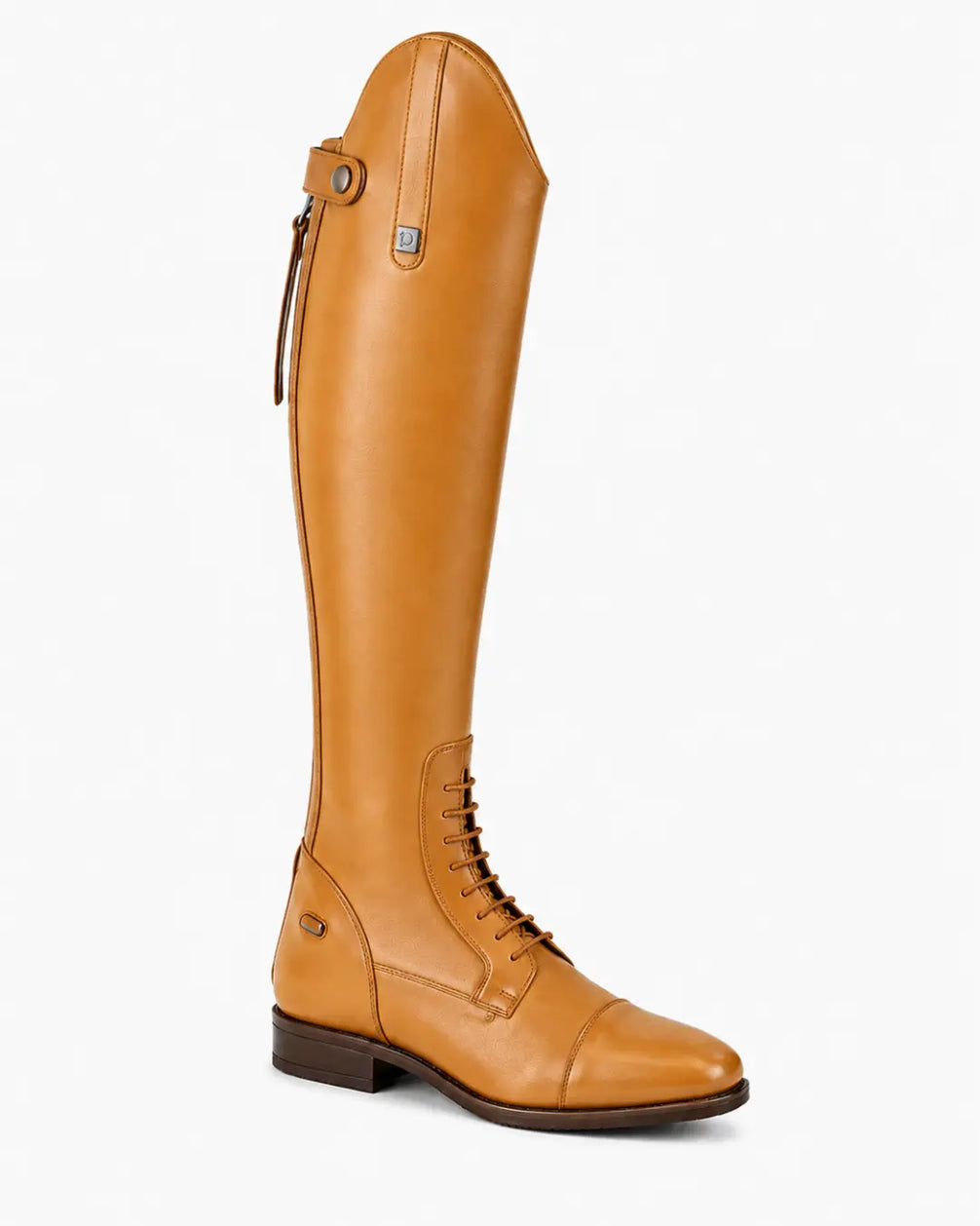 Toledo Men's Lace-Up Polo Riding Boots – Tall Black Leather Field Boots for Polo