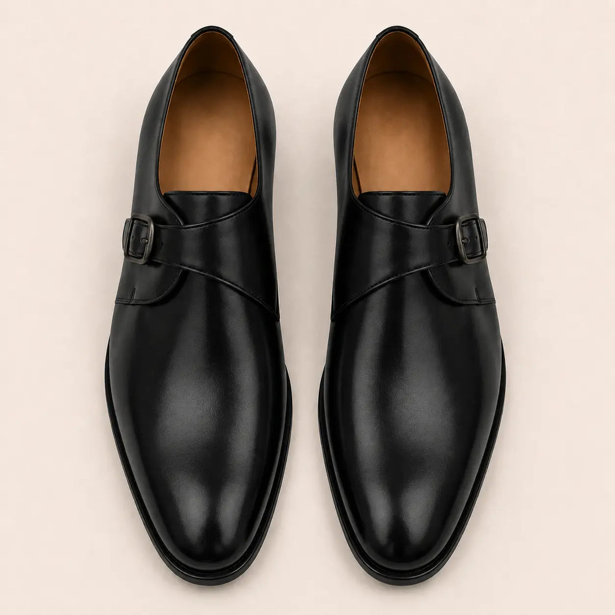 Madrid Single Monk Strap for Men - Goodyear Welted Full-Grain Leather Shoes