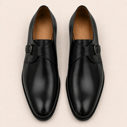 Madrid Single Monk Strap for Men - Goodyear Welted Full-Grain Leather Shoes