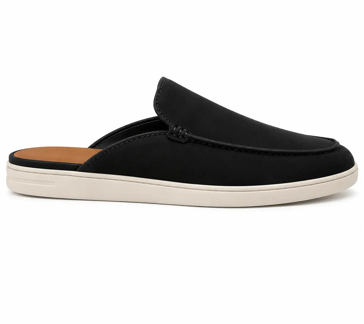 Melide Nubuck Cupsole Mule for Men - Backless Slip-On Summer Shoes