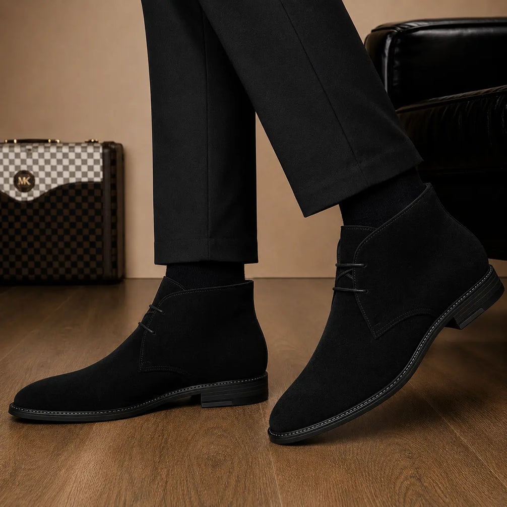 Maringa Suede Chukka Boot for Men - Goodyear Welted Leather Sole Boots