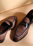 Malgesso Piped Woven Penny Loafer for Men - Contrast-Piped Woven Penny Loafers