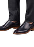 Montorfano Laser-Perforated Slip-On for Men - Laceless Leather Dress Shoes