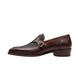 Musso Textured-Panel Monk Single Monk for Men - Two-Texture Monk Strap Shoes