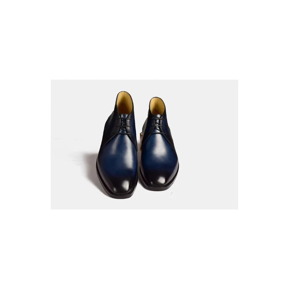 Madurai Burnished Almond Chukka Boot for Men - Hand-Burnished Chukka Boots