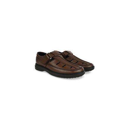 Marsaskala Velcro Office Fisherman Sandal for Men - Closed-Toe Leather Sandals