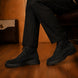 Mojave Suede Combat Boot for Men - Lug-Sole Lace-Up Leather Boots