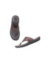 Montargil Textured Thong Flip-Flop for Men - Cushioned Leather Flip-Flops