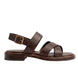 Mondonio Deep-Tone Cross-Strap Sandal for Men - Back-Strap Leather Sandals