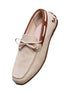 Muxika Woven-Textile Tie Boat Shoe for Men - Summer Boat Moccasins