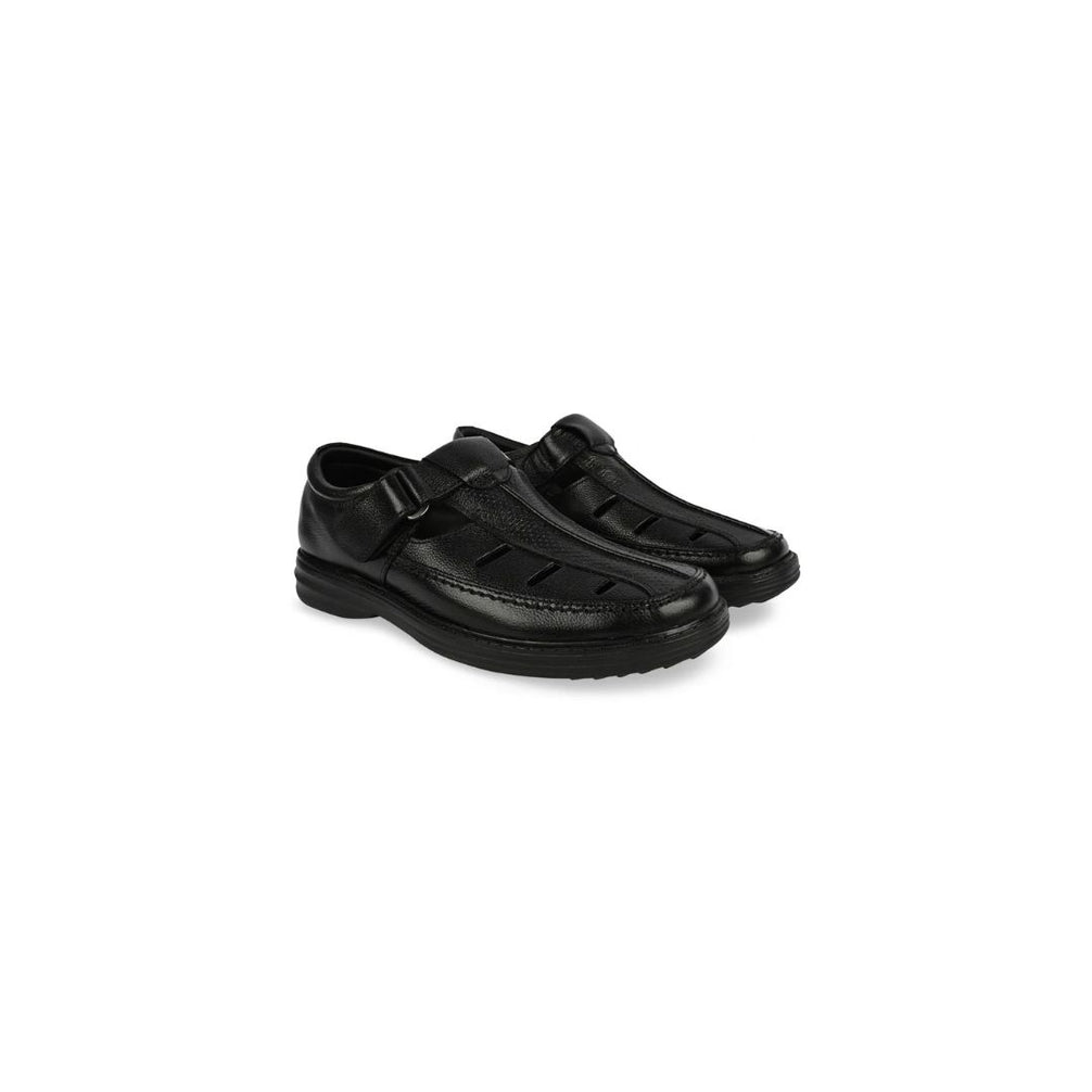 Marsalforn Everyday Velcro Fisherman Sandal for Men - Closed-Toe Leather Sandals