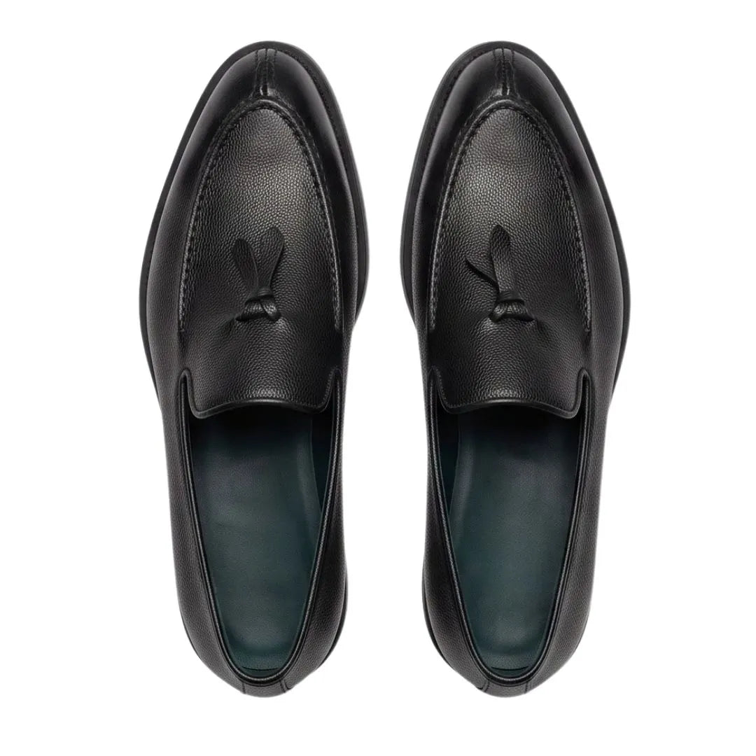 Merone Pebble Lug-Sole Tassel Tassel Loafer for Men - Chunky Tassel Loafers