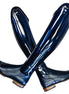 Minglanilla Crossed Patent Dress Riding Boot for Men - Patent Dressage Boots
