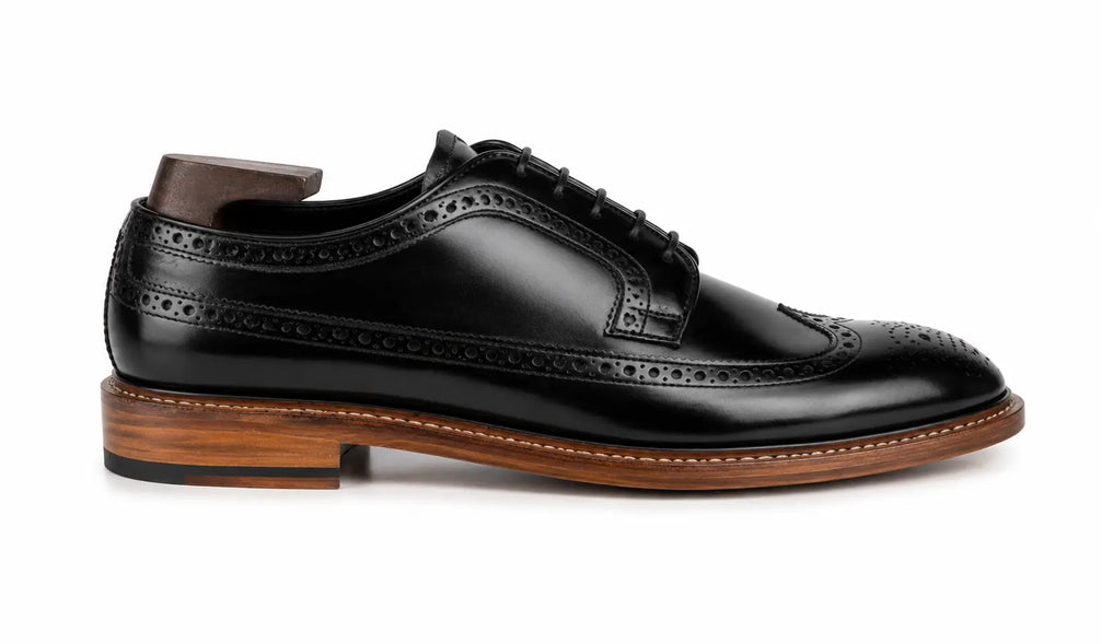 Morano Wingtip Brogue Derby for Men - Goodyear Welted Full-Grain Leather Shoes