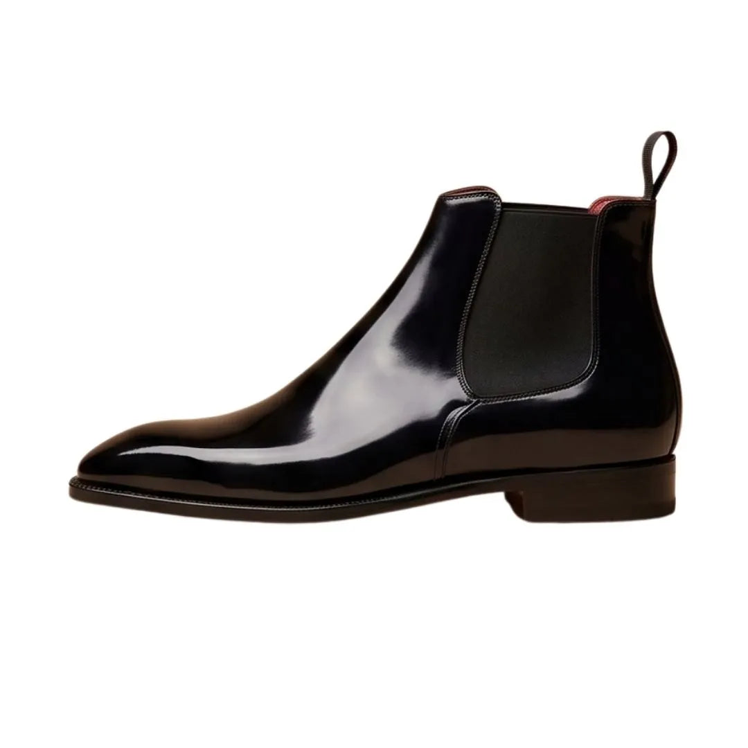 Mesenzana Patent Chelsea Chelsea Boot for Men - Glossy Chelsea Boots