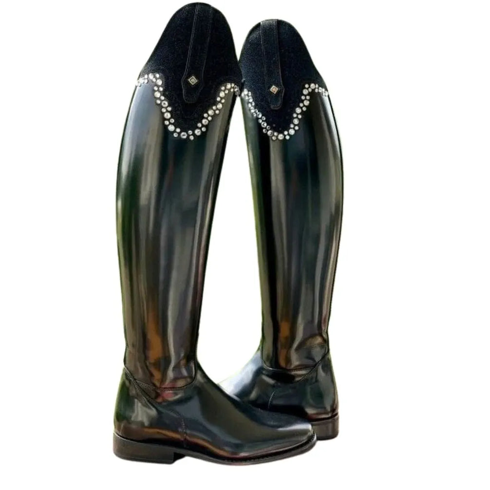 Moya Crystal-Scallop Dress Riding Boot for Men - Dressage Boots