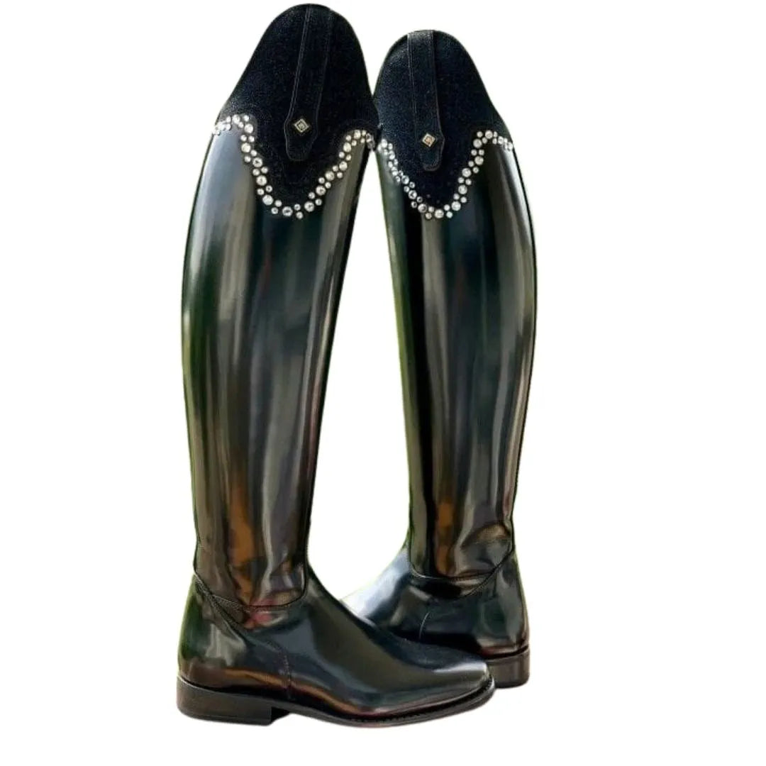 Moya Crystal-Scallop Dress Riding Boot for Men - Dressage Boots