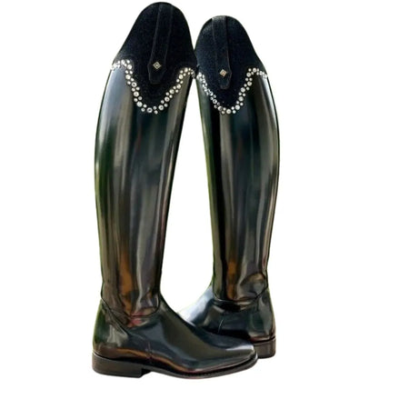 Moya Crystal-Scallop Dress Riding Boot for Men - Dressage Boots