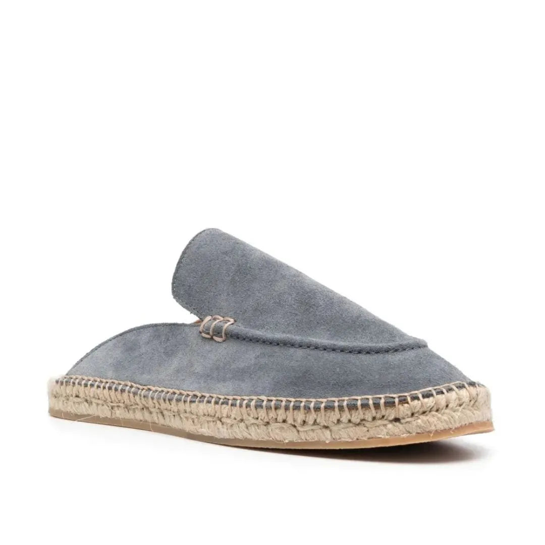 Mengibar Suede Backless Espadrille for Men - Suede Espadrille Mules
