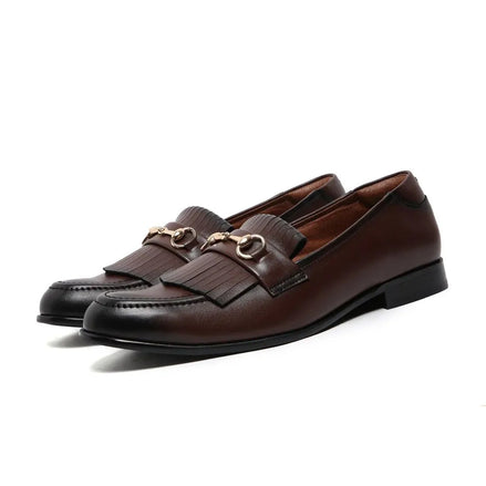 Monterotondo Kiltie Horsebit Loafer for Men - Fringed Horsebit Loafers