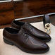 Moimacco Dark Apron Split-Toe Derby for Men - Everyday Leather Office Shoes