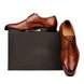 Mogliano Gradient Plain-Toe Derby for Men - Burnished Leather Formal Shoes