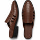 Melfi Croc-Embossed Slit-Vamp Mule for Men - Backless Block-Heel Shoes