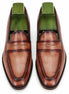 Maximus Block-Heel Dress Penny Loafer for Men - Goodyear Welted Leather Shoes