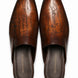 Mazzarino Hand-Inscribed Script Mule for Men - Backless Leather Slip-On Shoes