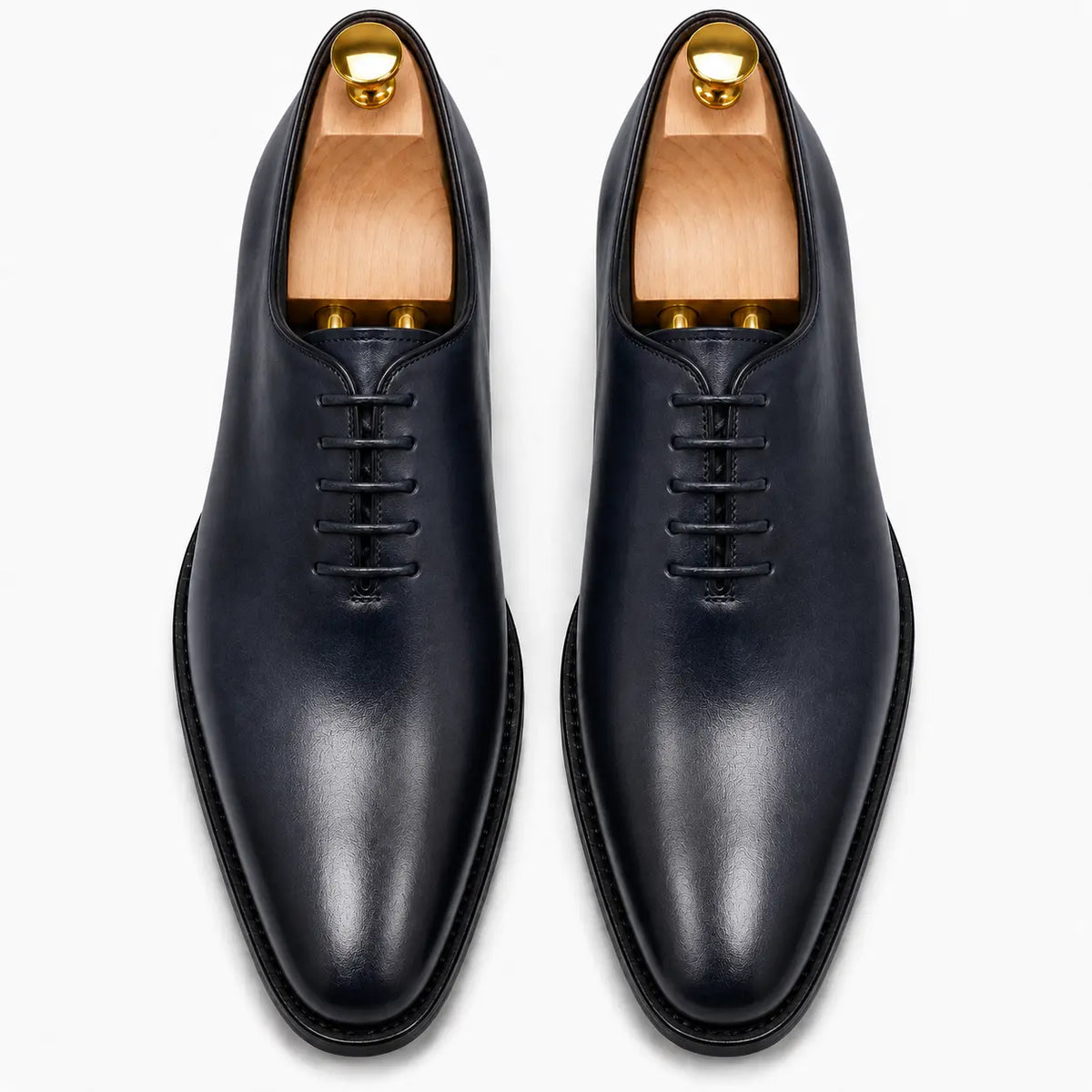 Meta Tonal Wholecut Oxford for Men - Goodyear Welted Seamless Leather Shoes