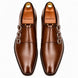 Montecito Double Monk Strap Shoes for Men - Goodyear Welted Full-Grain Leather