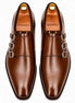 Montecito Double Monk Strap Shoes for Men - Goodyear Welted Full-Grain Leather
