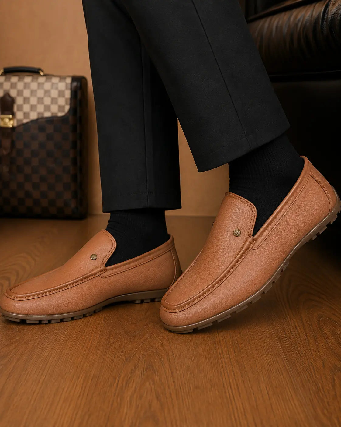 Montoya Driving Loafer for Men - Handmade Leather Moccasin Slip-On Shoes