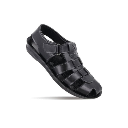 Murtosa Velcro Closed-Toe Fisherman Sandal for Men - Cushioned Leather Fisherman Sandals