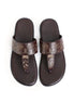 Mysuru Etched-Band Kolhapuri for Men - Hand-Painted Leather Kolhapuri Sandals