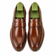 Marquis Braided-Welt Dress Penny Loafer for Men - Handmade Block-Heel Leather Shoes