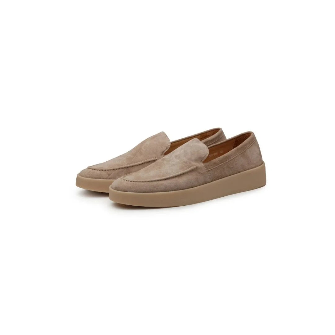Moclinejo Suede Crepe Slip-On Loafer for Men - Suede Slip-On Loafers