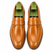 Marquis Braided-Welt Dress Penny Loafer for Men - Handmade Block-Heel Leather Shoes