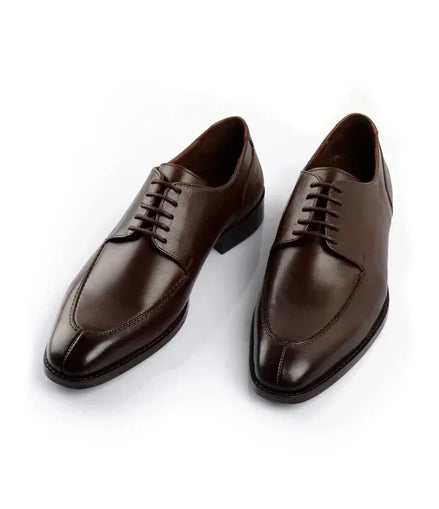 Moimacco Dark Apron Split-Toe Derby for Men - Everyday Leather Office Shoes
