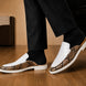 Marmaris Snake-Embossed Lug Mule for Men - Two-Material Backless Shoes