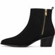 Maddox Suede Zip Boot for Men - Pointed-Toe Block Heel Ankle Boots
