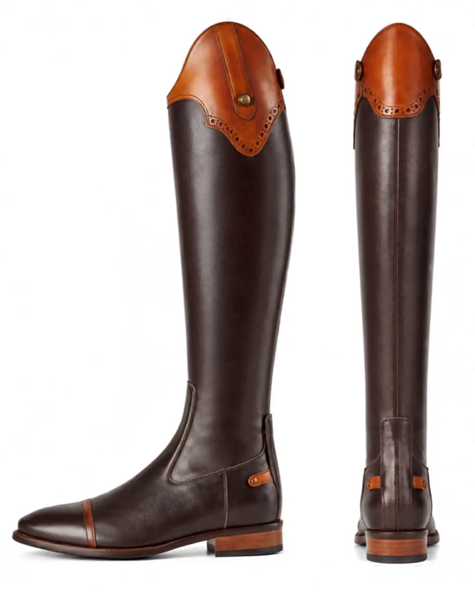 Córdoba Men's Two-Tone Polo & Horse Riding Boots – Brown & Tan Spanish-Top Leather Boots