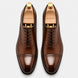 Marcello Burnished Semi-Brogue Cap-Toe Oxford for Men - Goodyear Welted Formal Shoes