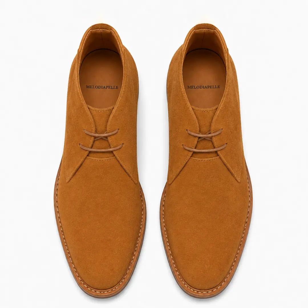 Maringa Suede Chukka Boot for Men - Goodyear Welted Leather Sole Boots