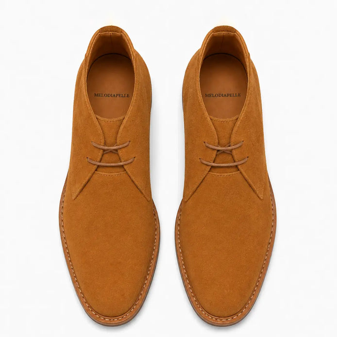 Maringa Suede Chukka Boot for Men - Goodyear Welted Leather Sole Boots