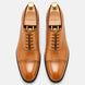 Marcello Burnished Semi-Brogue Cap-Toe Oxford for Men - Goodyear Welted Formal Shoes